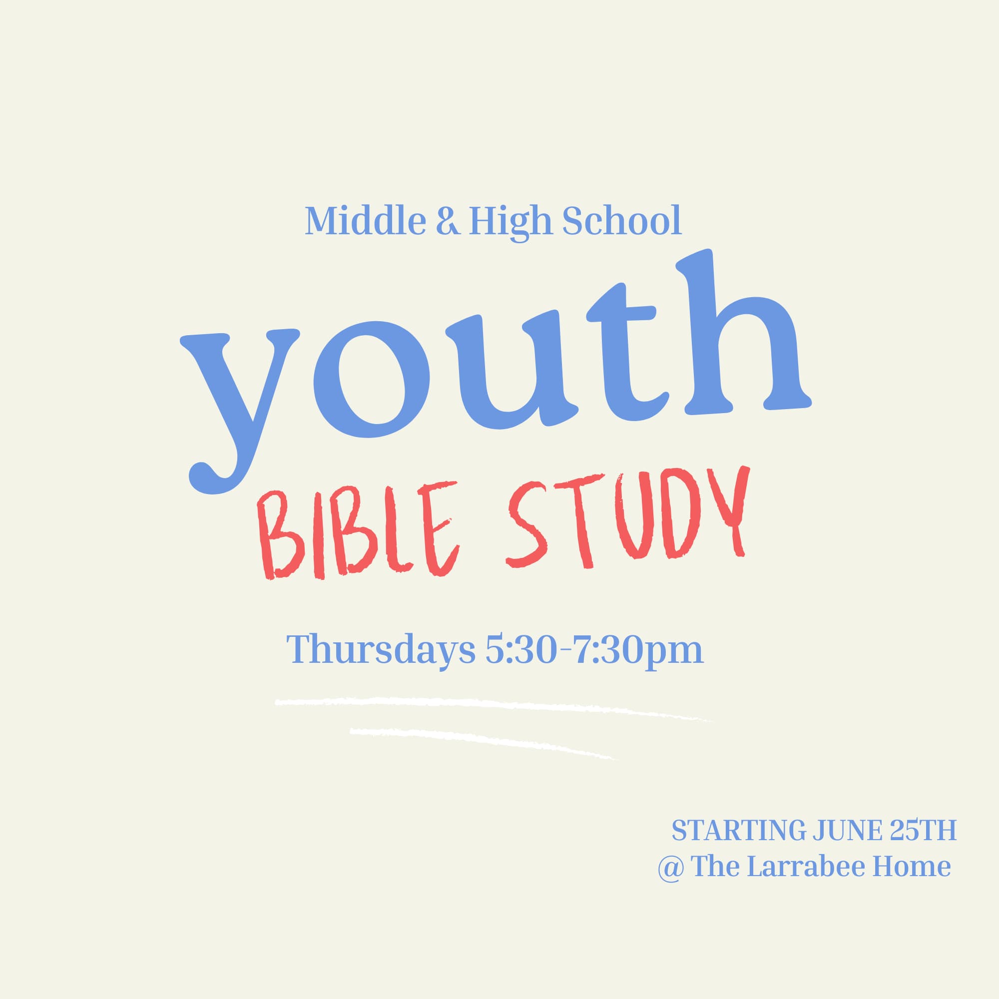 Youth Bible study